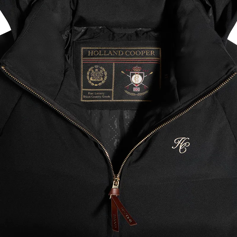 Holland Cooper Chiltern Womens Longline Yard Coat - Black-8