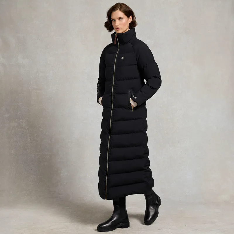 Holland Cooper Chiltern Womens Longline Yard Coat - Black-3