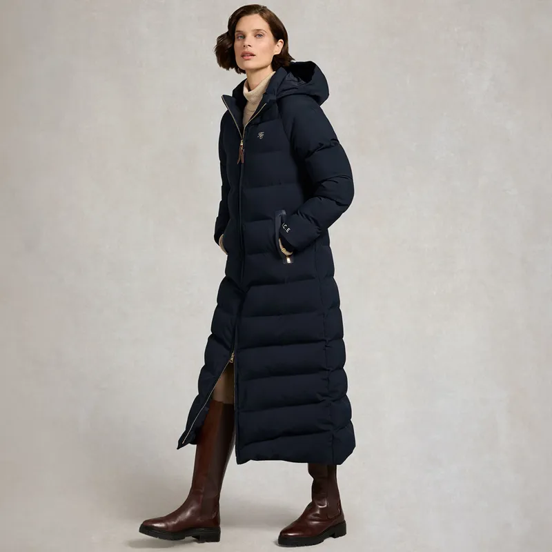 Holland Cooper Chiltern Womens Longline Yard Coat - Ink-7