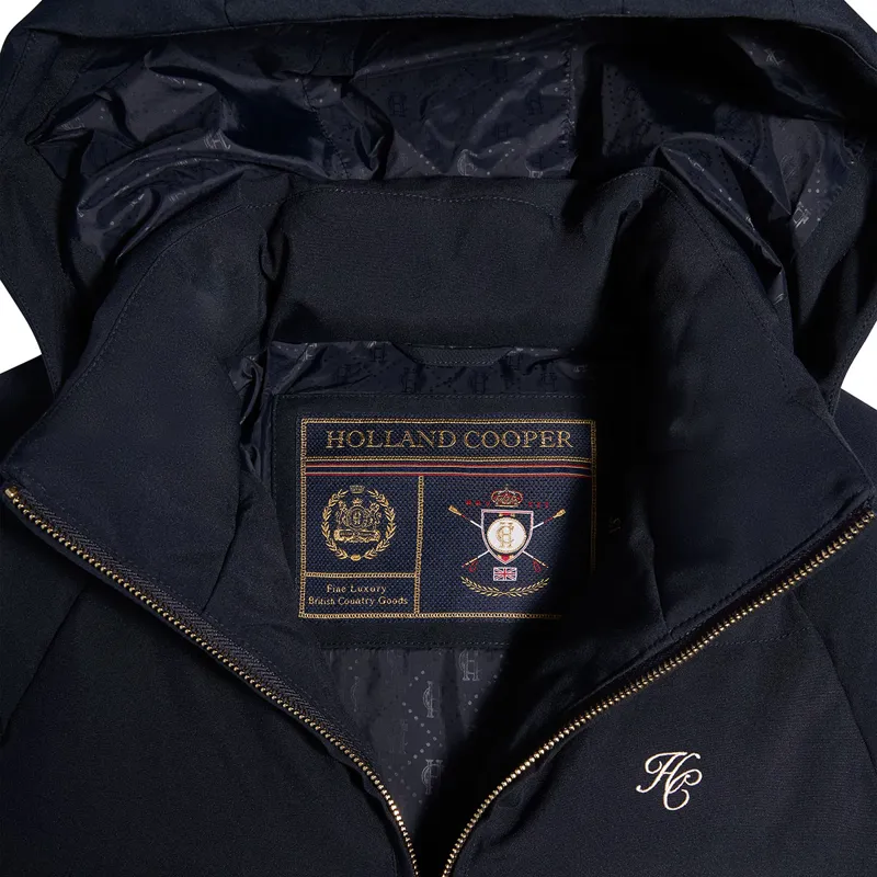 Holland Cooper Chiltern Womens Longline Yard Coat - Ink-3