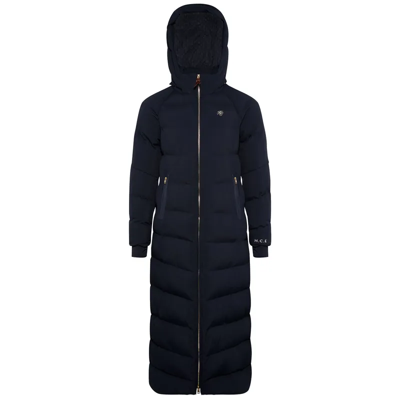 Holland Cooper Chiltern Womens Longline Yard Coat - Ink-1