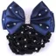 QHP Chique Hair Bow - Black/Navy