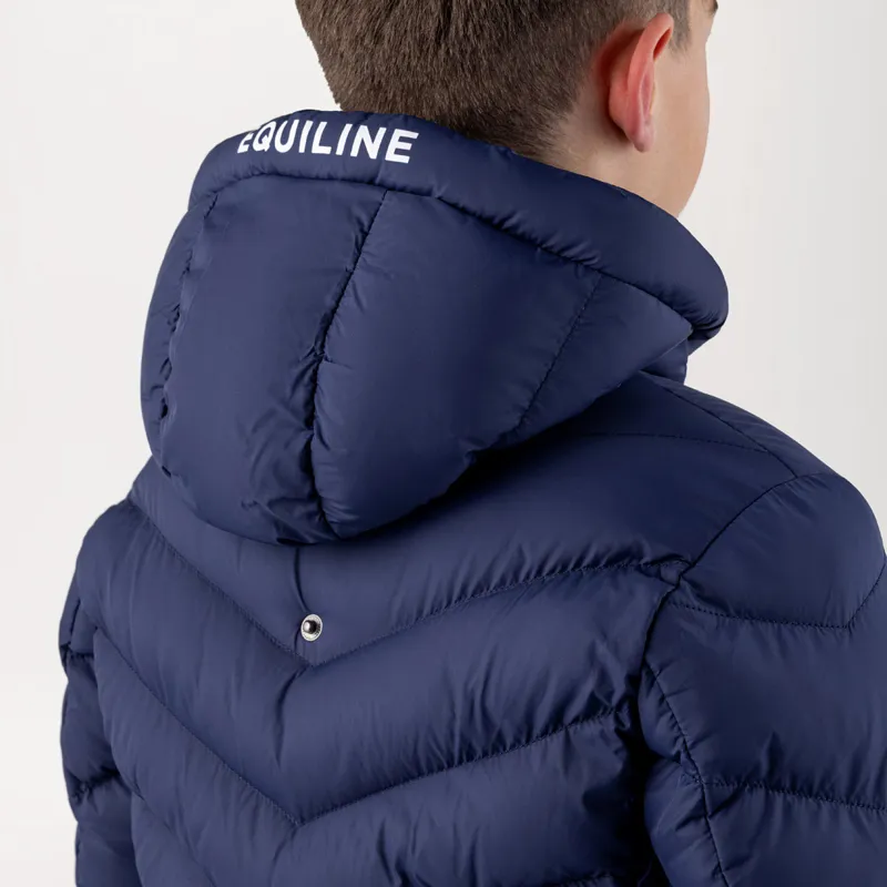 Equiline Cino Junior Boys Padded Jacket - Navy Peony-3