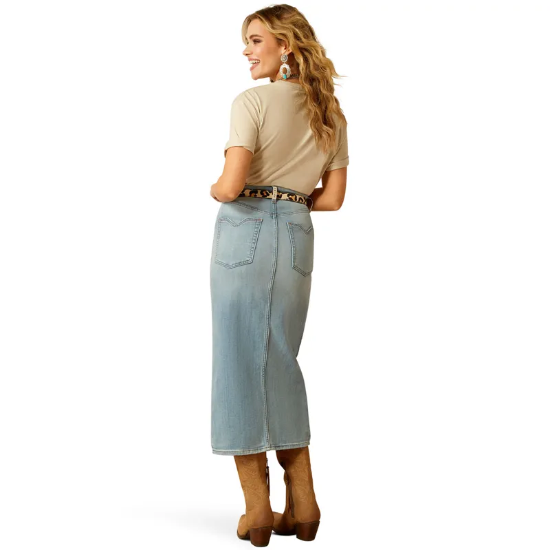 Ariat Clair Denim Ladies Midi Skirt - Spain-4