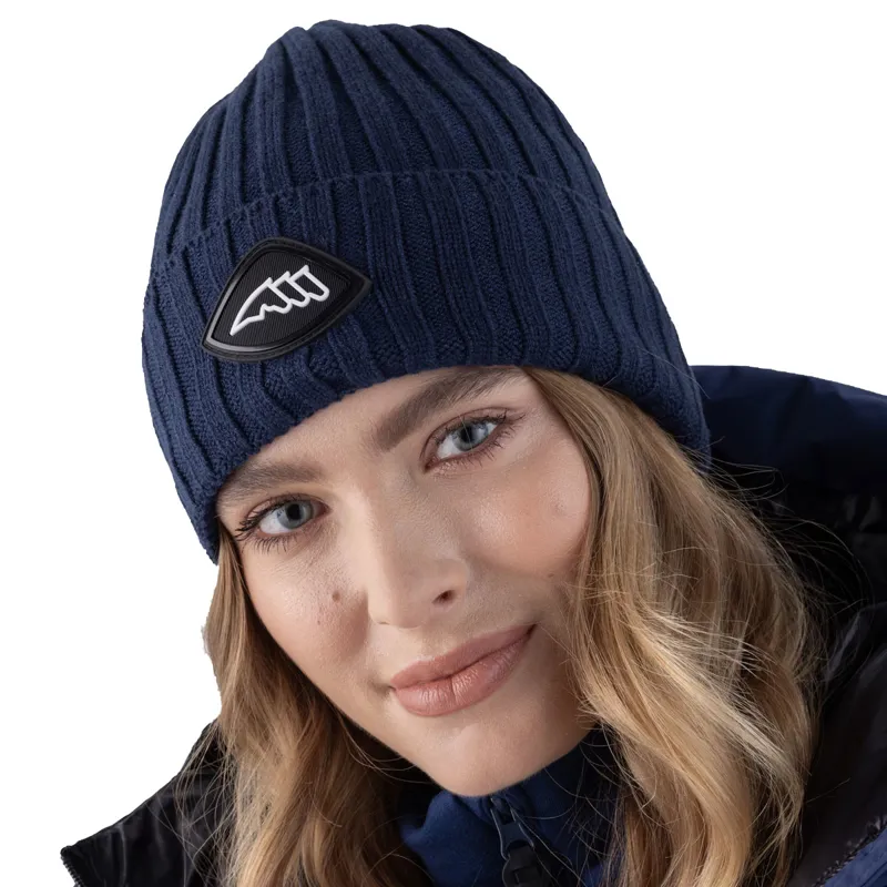 Equiline Clana Knitted Hat - Navy Peony-1