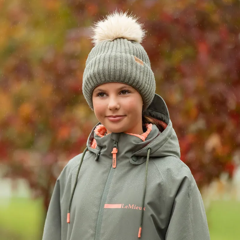 LeMieux Clara Cable Beanie Hat - Rosemary-4