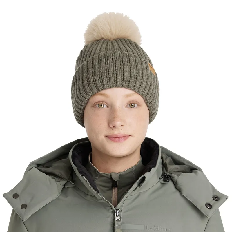 LeMieux Clara Cable Beanie Hat - Rosemary-1