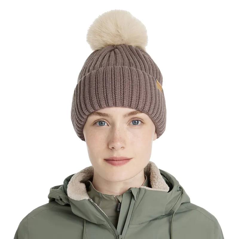 LeMieux Clara Cable Beanie Hat - Walnut-1