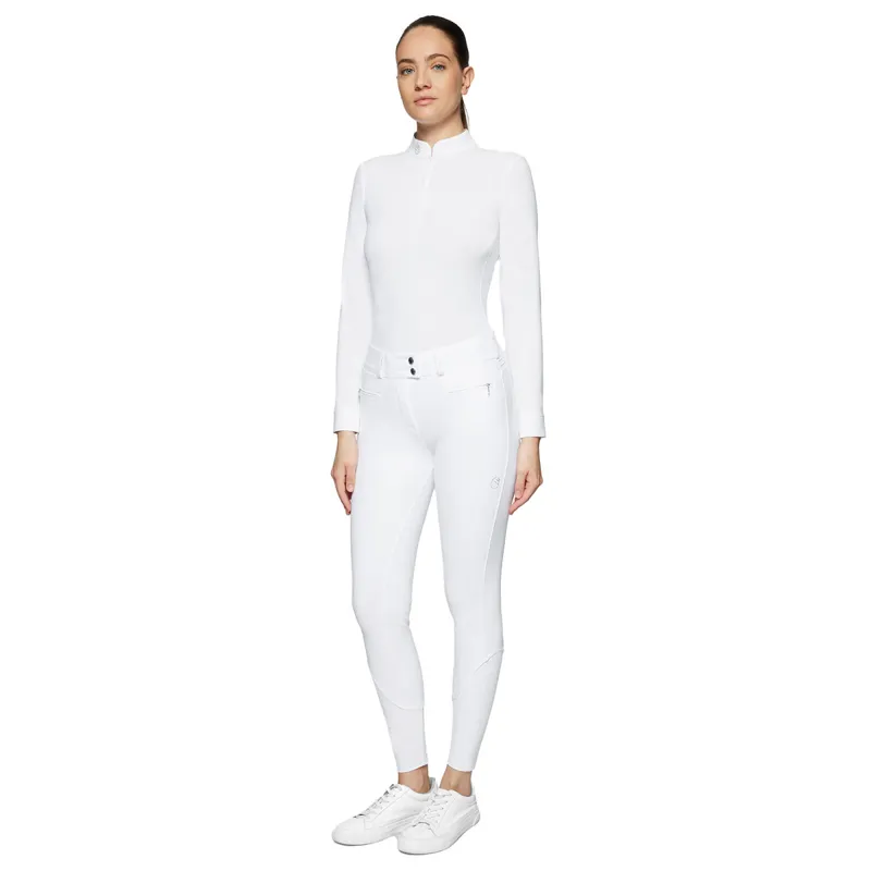 Samshield Clara Premium Full Grip Womens Competition Breeches - White-3