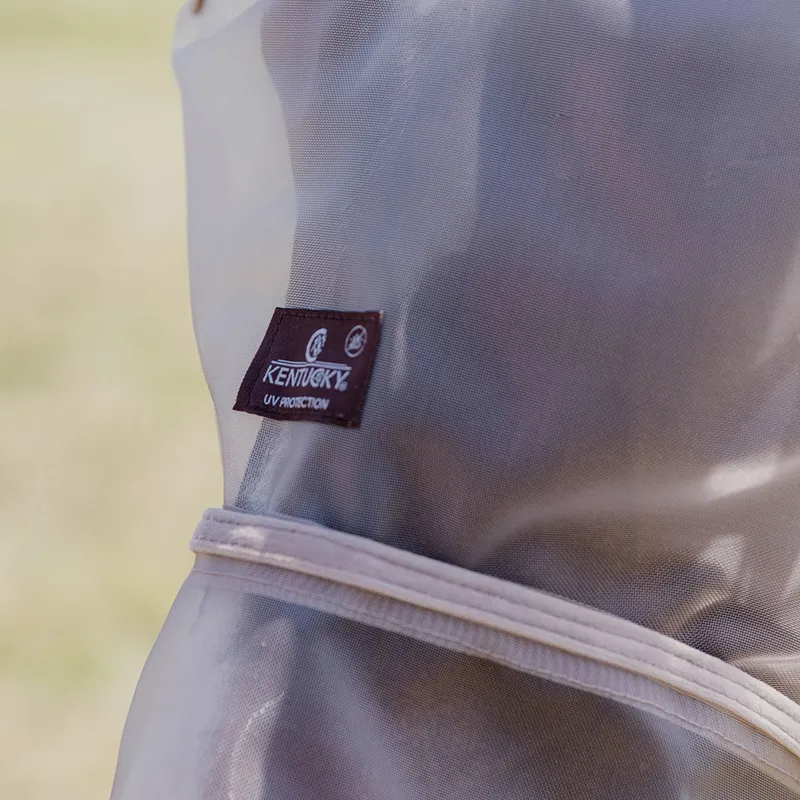 Kentucky Classic Fly Mask with Ears and Nose - Beige-7