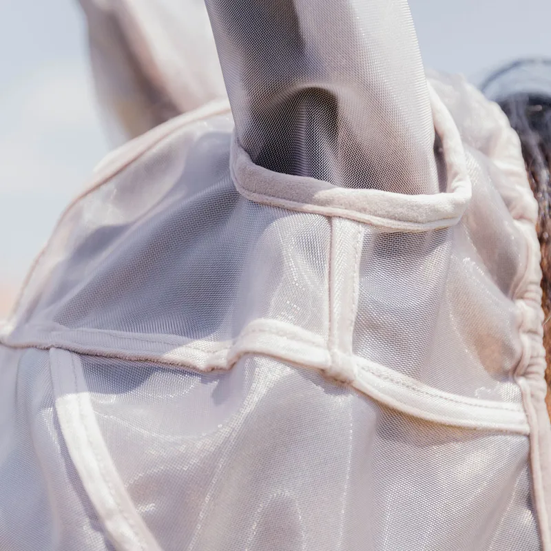 Kentucky Classic Fly Mask with Ears and Nose - Beige-8