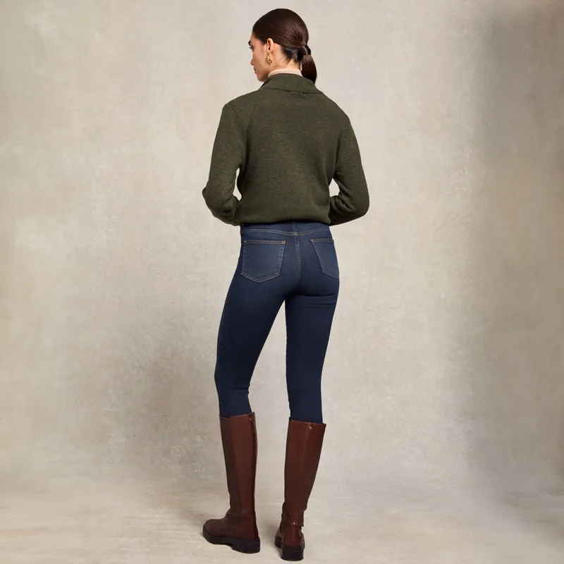 Holland Cooper Classic Womens Skinny Jeans - Deep Indigo-1