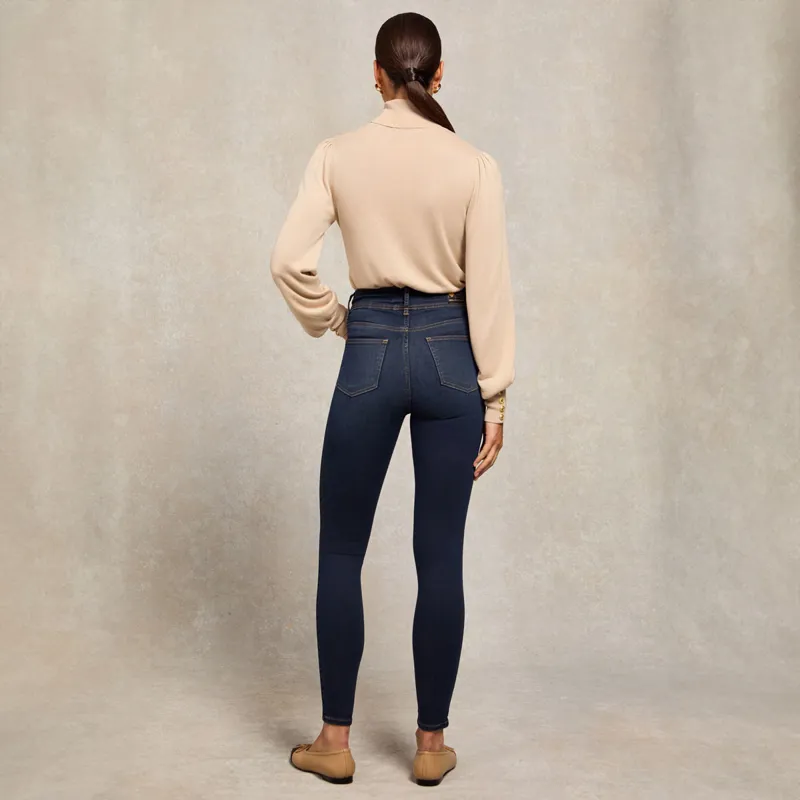 Holland Cooper Classic Womens Skinny Jeans - Deep Indigo-4