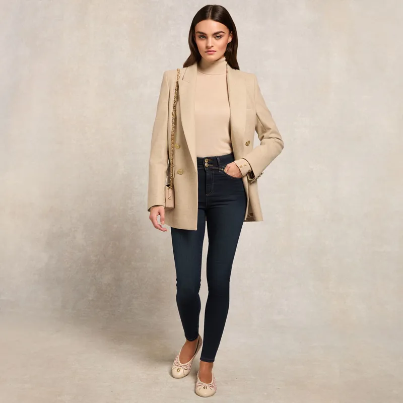 Holland Cooper Classic Womens Skinny Jeans - Deep Indigo-9