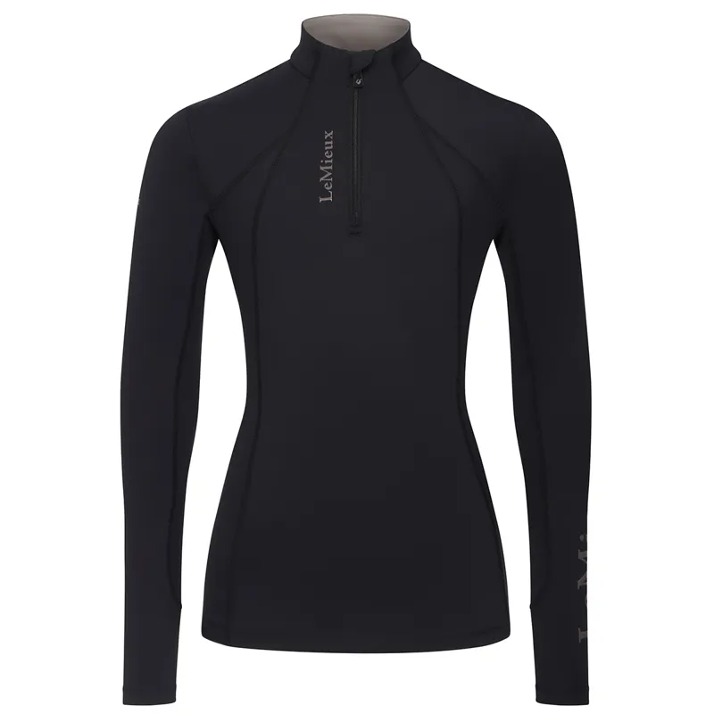 LeMieux Classique Young Rider Long Sleeve Base Layer - Black-2