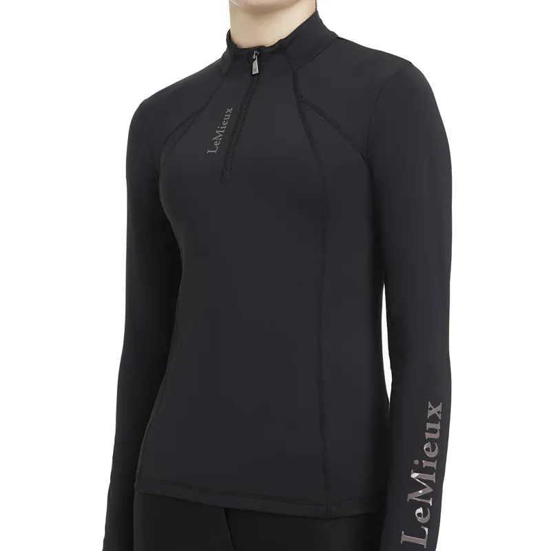 LeMieux Classique Young Rider Long Sleeve Base Layer - Black-1