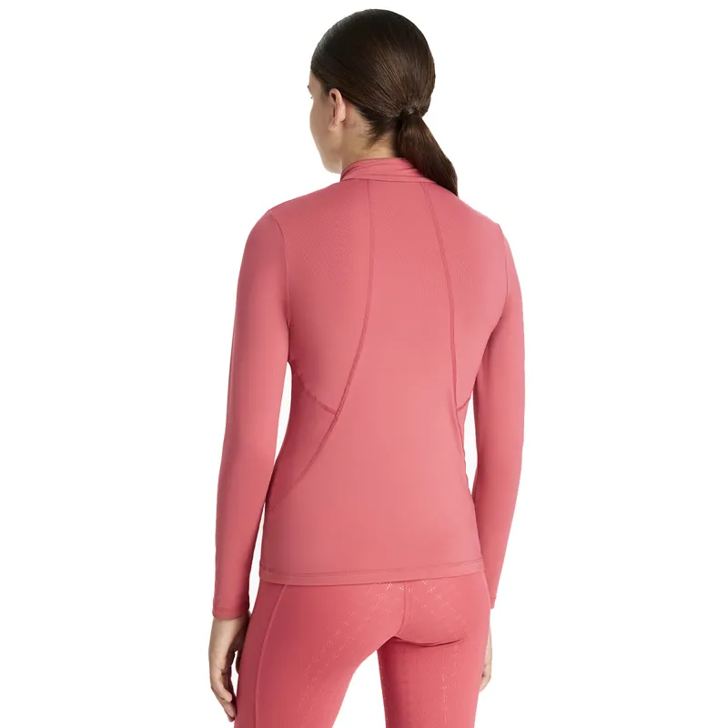 LeMieux Classique Young Rider Long Sleeve Base Layer - Cranberry-4