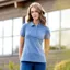 LeMieux Classique Womens Polo Shirt - Ice Blue