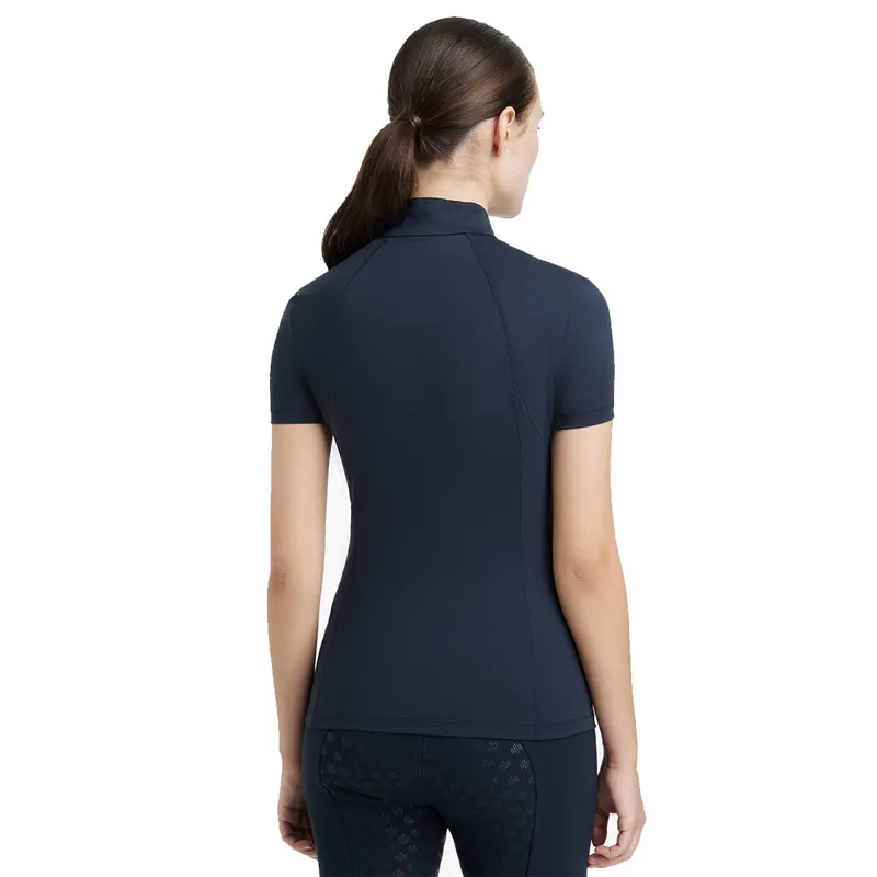 LeMieux Classique Womens Short Sleeve Base Layer - Navy-2