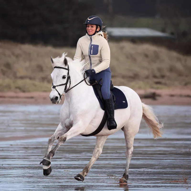 Aubrion Clement Ladies Fleece Jumper - Natural-2