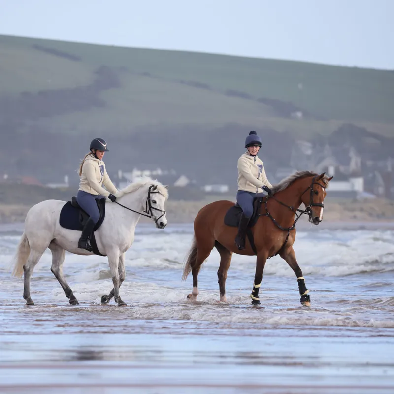Aubrion Clement Ladies Fleece Jumper - Natural-1