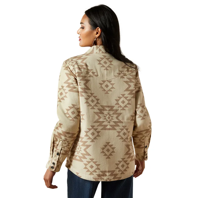 Ariat Clovis Womens Insulated Shirt Jacket - Puebla Print-2