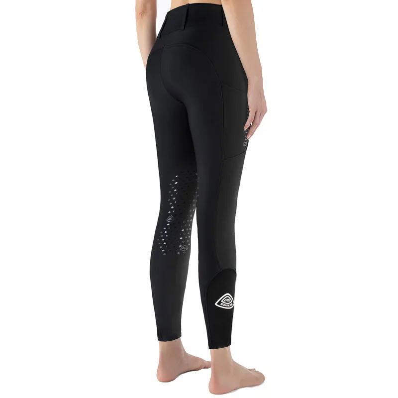 Equiline Cockekh Knee Grip Womens Winter Breeches - Black-1
