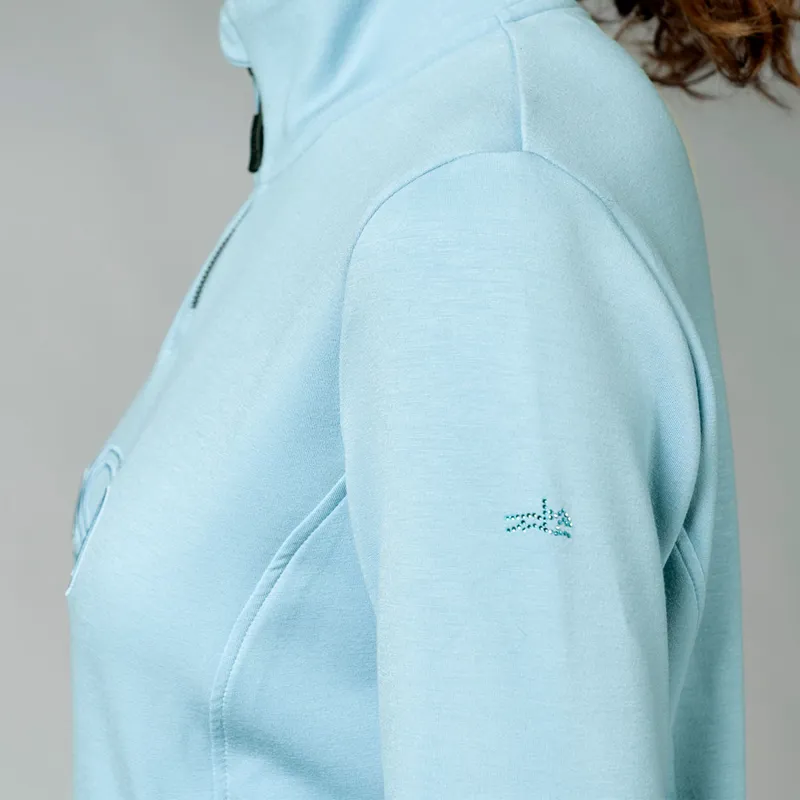 Schockemohle Coletta Womens Quarter Zip Jumper - Milky Blue-8