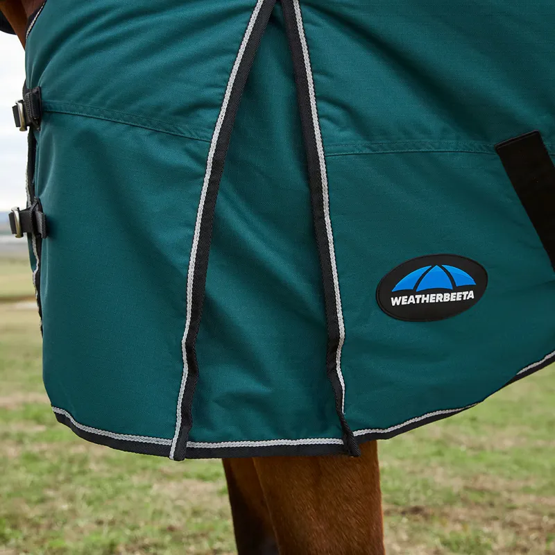 WeatherBeeta ComFiTec Classic 360g Combo Neck Turnout Rug - Forest-6