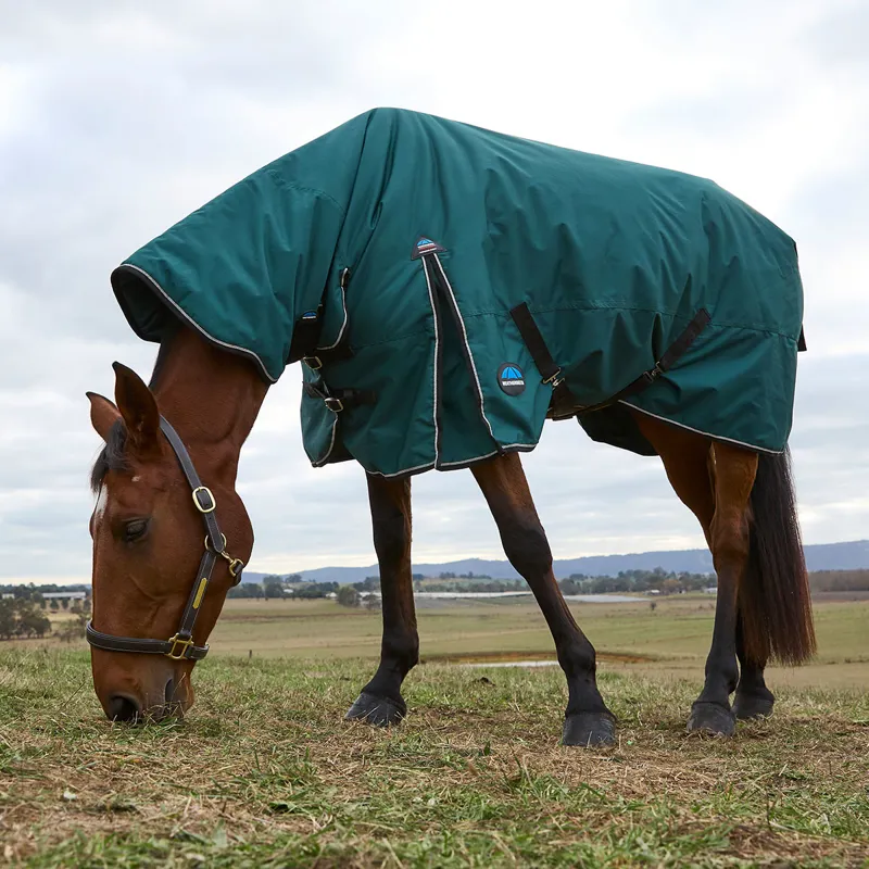 WeatherBeeta ComFiTec Classic 360g Combo Neck Turnout Rug - Forest-5