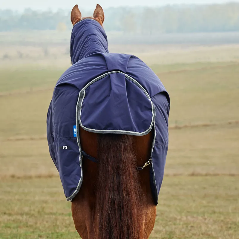 WeatherBeeta ComFiTec Tyro 360g Combo Turnout Rug - Navy/Charcoal-2