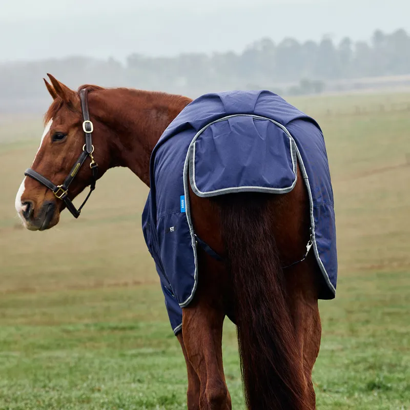 WeatherBeeta ComFiTec Tyro 50g Standard Turnout Rug - Navy/Charcoal-5