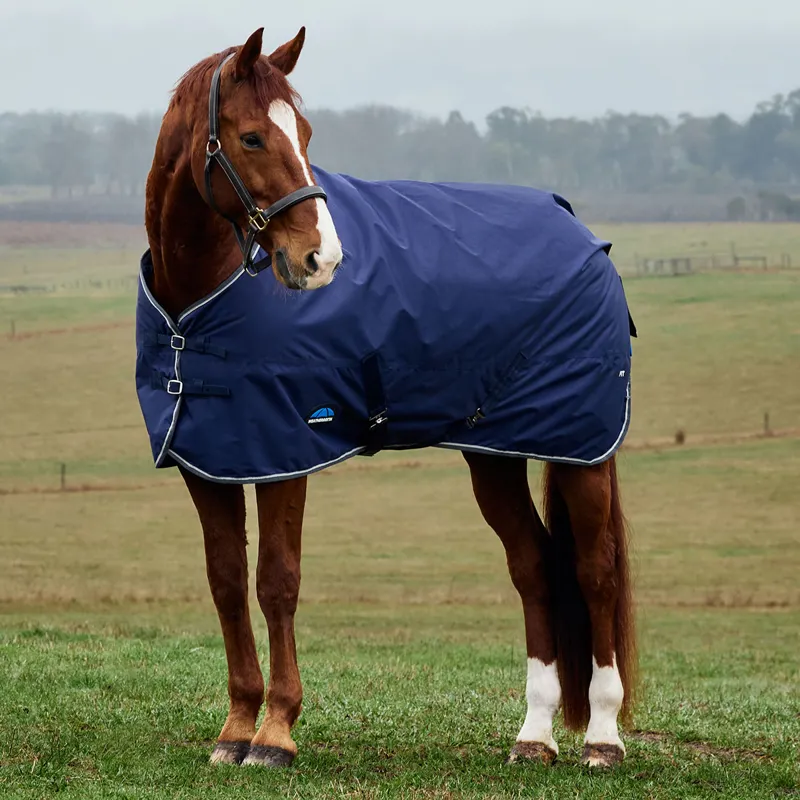 WeatherBeeta ComFiTec Tyro 50g Standard Turnout Rug - Navy/Charcoal-4