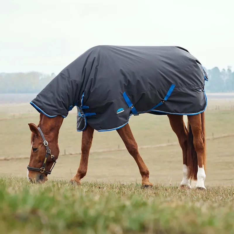 WeatherBeeta ComFiTec Tyro 220g Combo Turnout Rug - Black/Cobalt-7