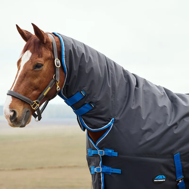 WeatherBeeta ComFiTec Tyro 220g Combo Turnout Rug - Black/Cobalt-3