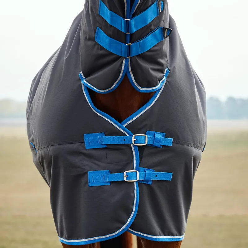WeatherBeeta ComFiTec Tyro 220g Combo Turnout Rug - Black/Cobalt-1