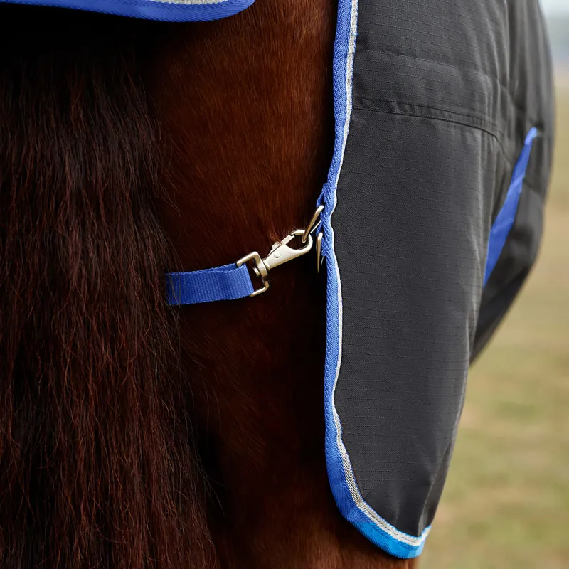 WeatherBeeta ComFiTec Tyro 220g Standard Turnout Rug - Black/Cobalt-2