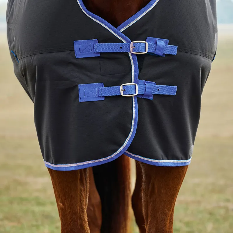 WeatherBeeta ComFiTec Tyro 220g Standard Turnout Rug - Black/Cobalt-1
