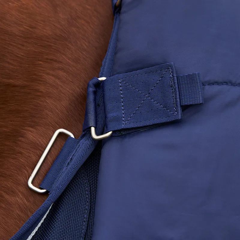 WeatherBeeta ComFiTec Ultra 100g Detach-A-Neck Turnout Rug - Navy-8