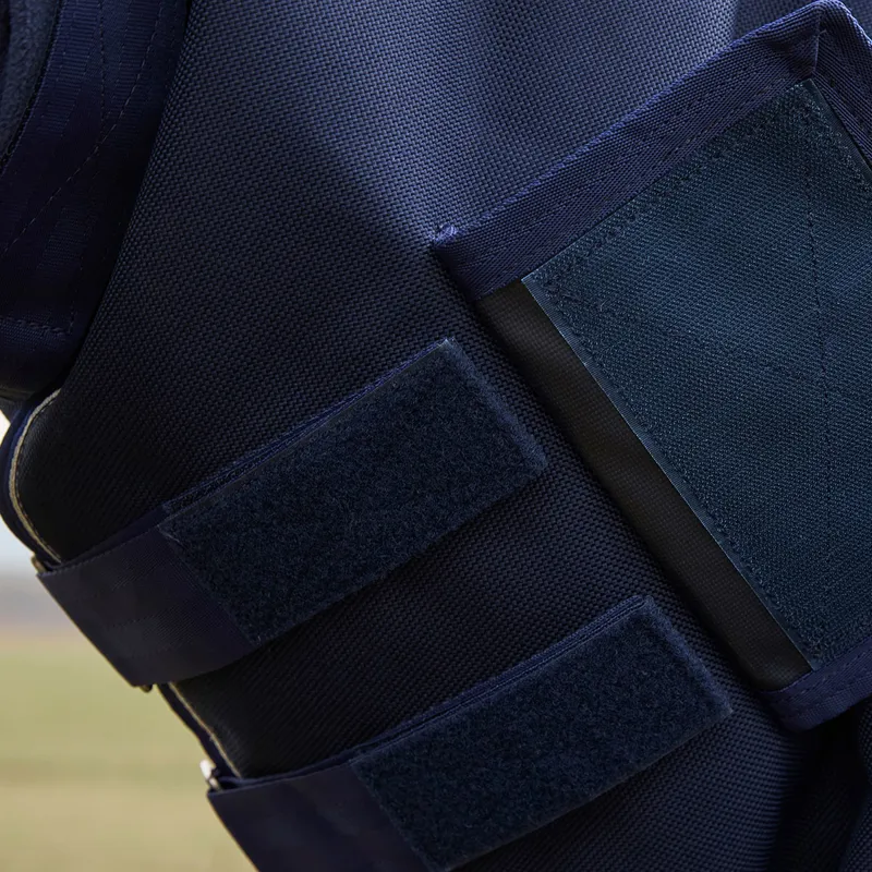 WeatherBeeta ComFiTec Ultra 100g Detach-A-Neck Turnout Rug - Navy-6