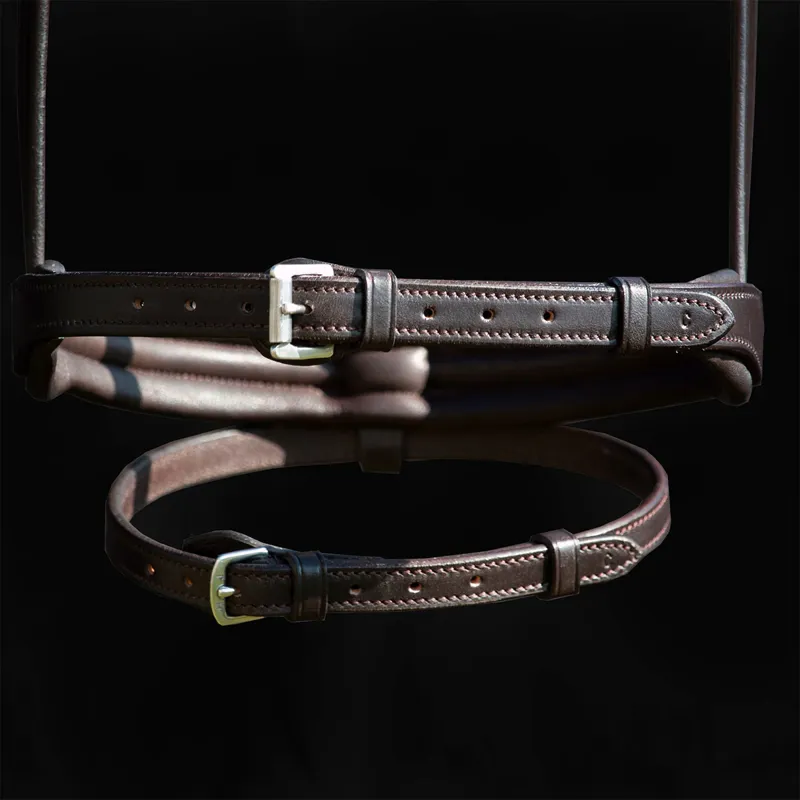 Henry James Comfort Flash Noseband - Havana Brown-3