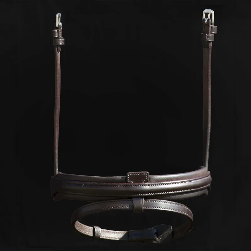 Henry James Comfort Flash Noseband - Havana Brown-2