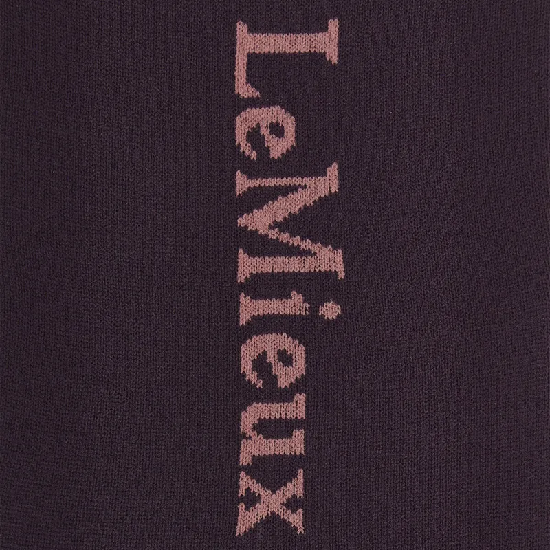 LeMieux Junior Competition Riding Socks 2 Pack - Damson-2