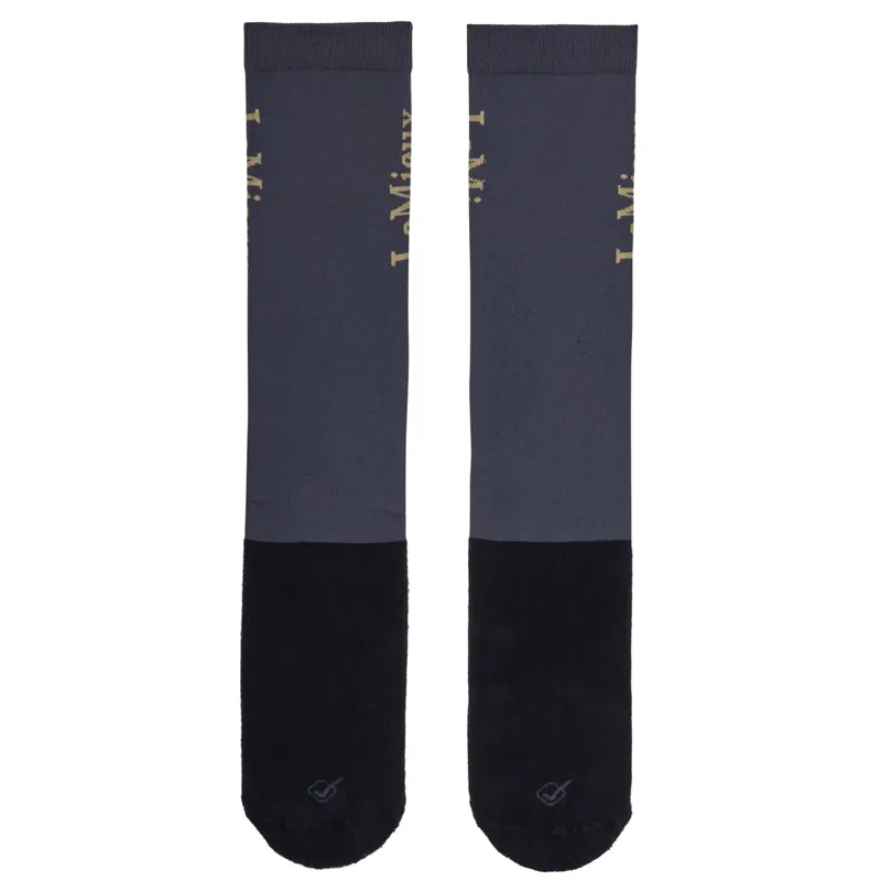 LeMieux Junior Competition Riding Socks 2 Pack - Dusk Blue-1