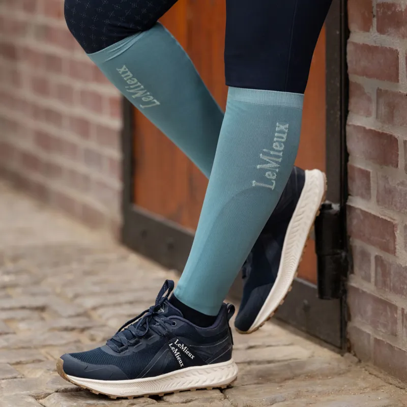 LeMieux Junior Competition Riding Socks 2 Pack - Lagoon-1