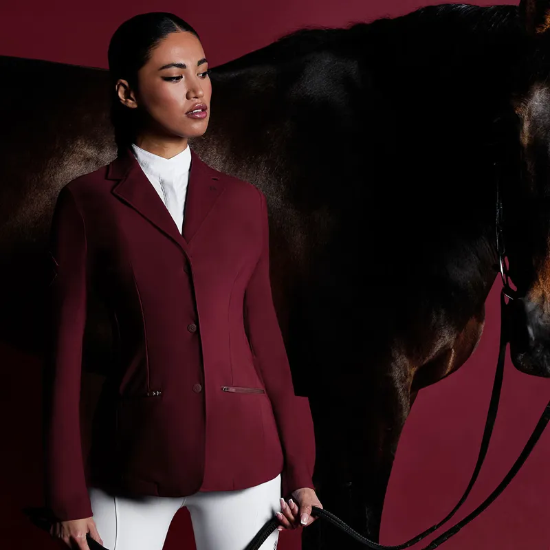 Aztec Diamond Womens Show Jacket - Cherry-11