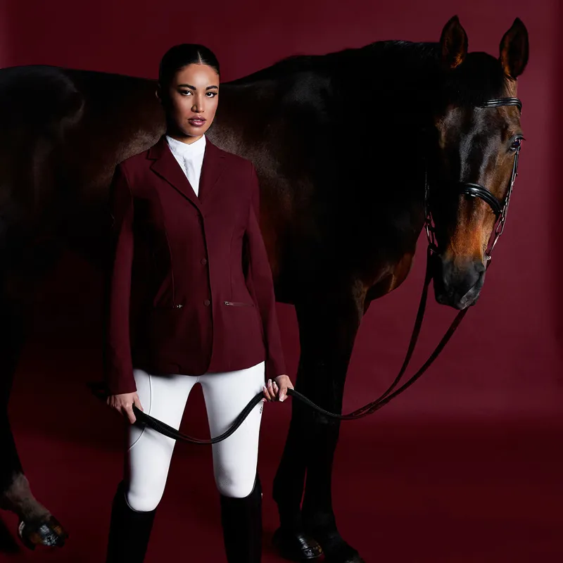 Aztec Diamond Womens Show Jacket - Cherry-4