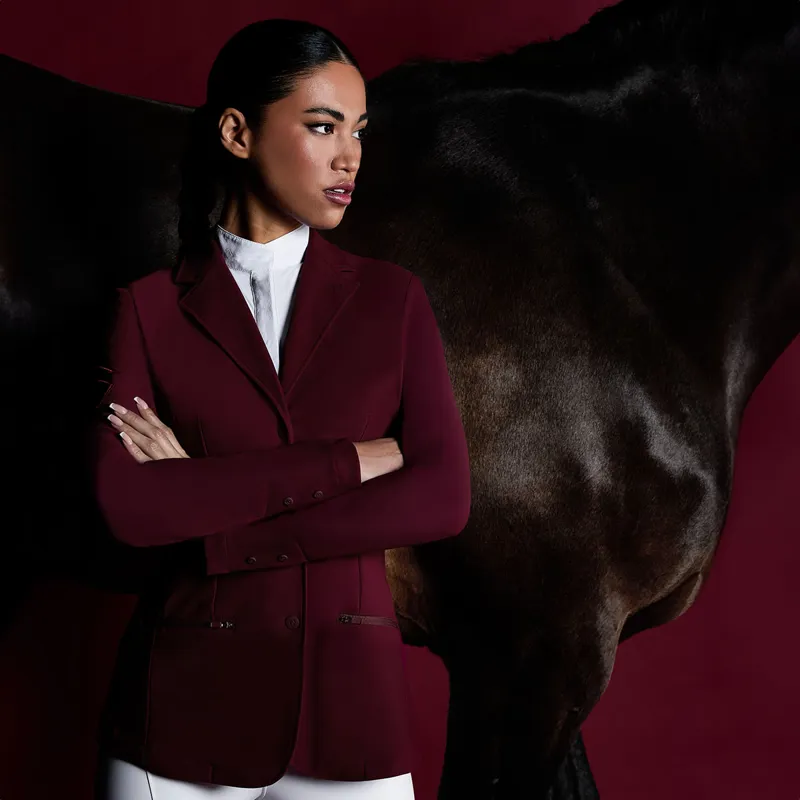 Aztec Diamond Womens Show Jacket - Cherry-10