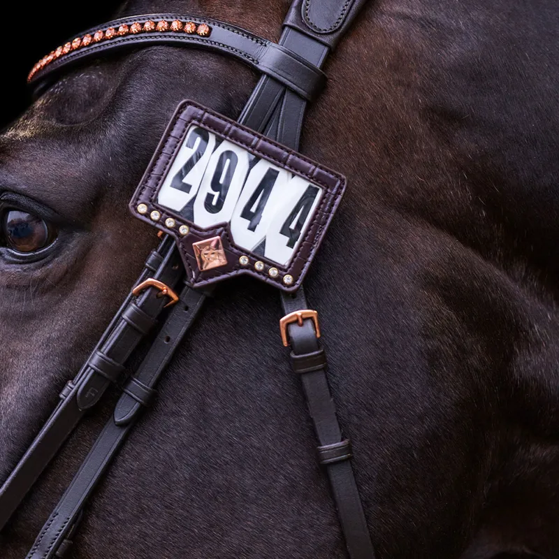 Imperial Riding Show n Glow Competition Number Holder - Brown-1