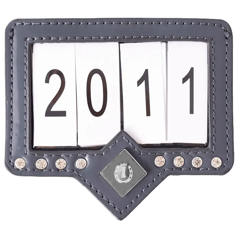 Imperial Riding Show n Glow Competition Number Holder - Dark Grey